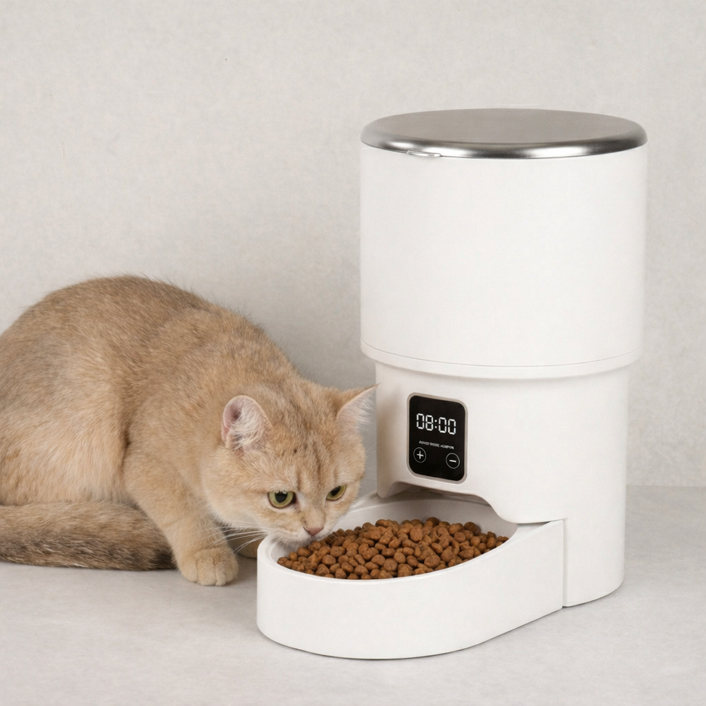 Distributeur automatique pour chat 4L – Programmable avec option caméra HD et contrôle via application