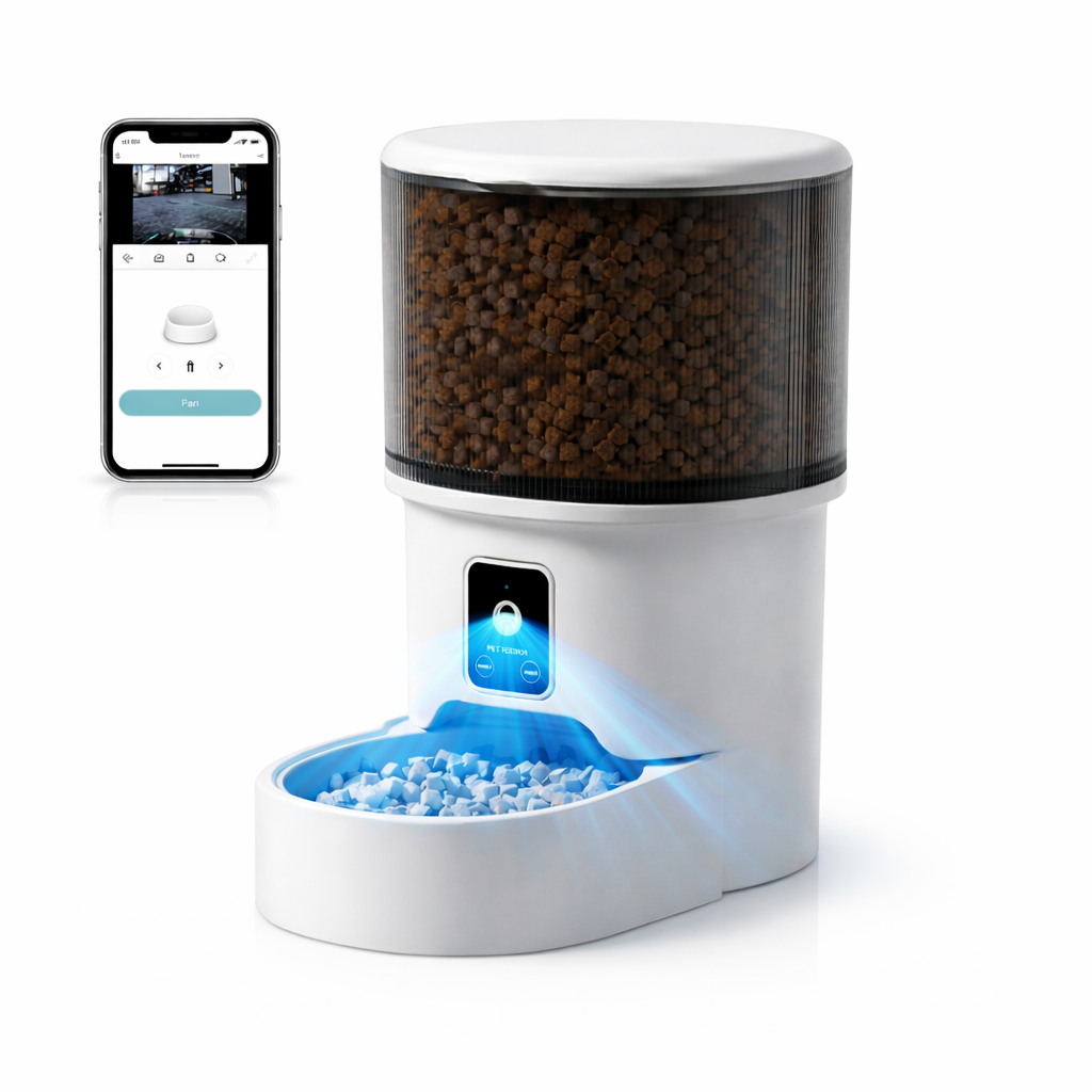 Distributeur automatique pour chat 4L – Programmable avec option caméra HD et contrôle via application